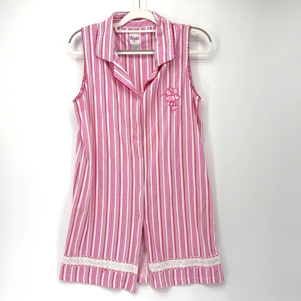 BODY TOUCH Classics Grey Nightgown Medium Sleeveless Cottagecore Cozy Soft Comfy